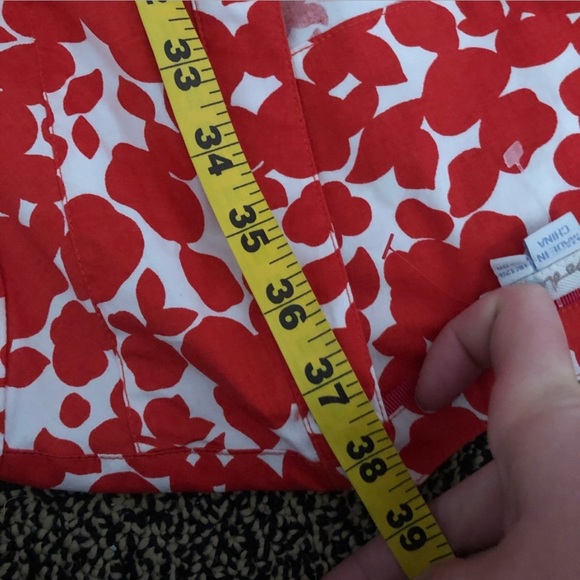 Boden Lara Wrap Dress Red Floral Midi Length Sz 8 - Picture 10 of 11
